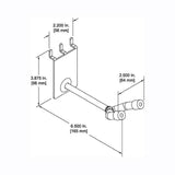 D'Luca 4" Violin / Viola Hanger Fits Slatwall And Peg Wall