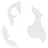 Paracho Bajo Quinto And Bajo Sexto Pick Guard Mica Set, White