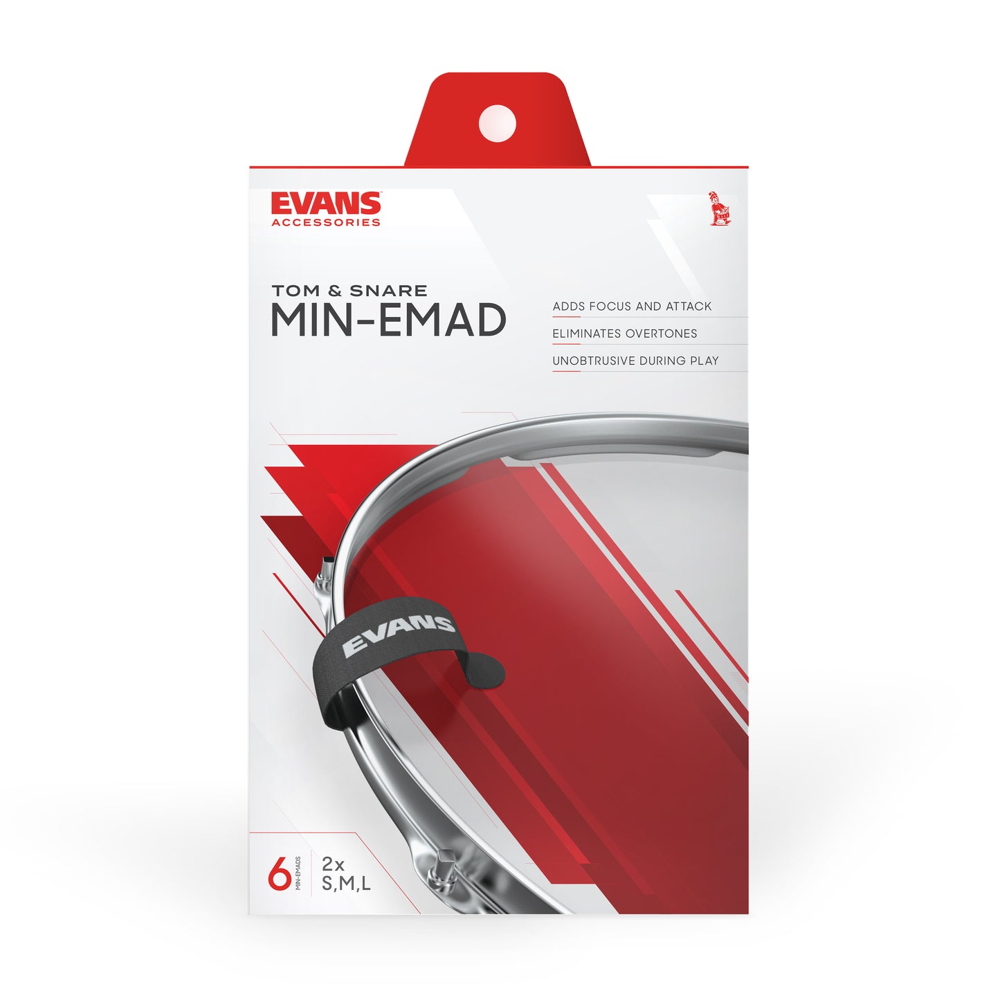 Evans Min-EMAD Tom and Snare Damping