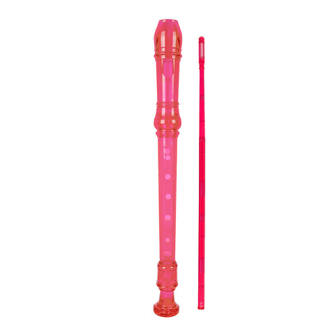 D'Luca Student 3 Piece Recorder Flute Pink