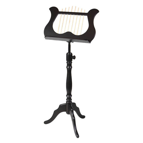 Wood Lyre Music Stand Black