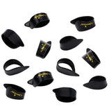 D'Addario National Celluloid Thumb Picks, Medium Black 12 pack