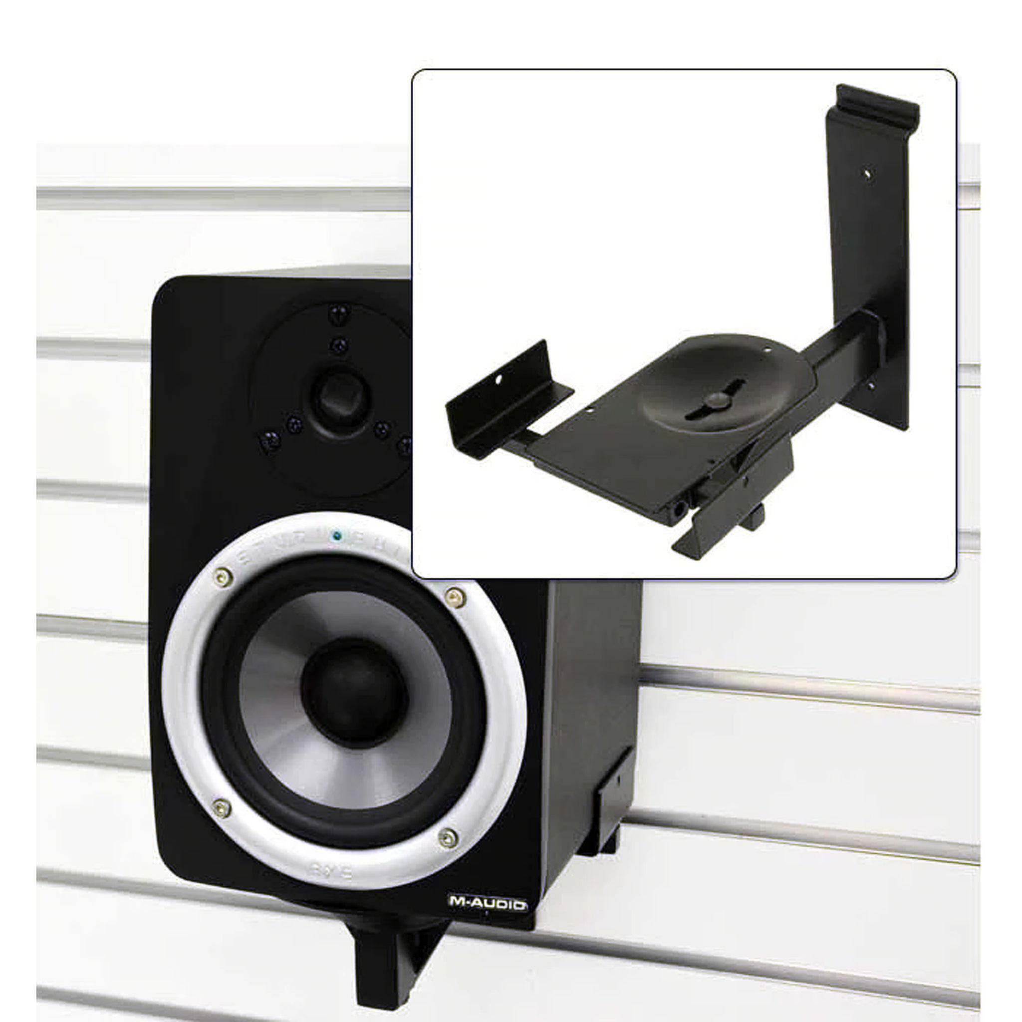 D'Luca Studio Monitor Displays (Pair) Mounts on Slatwall Only