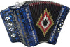 SofiaMari NSM-3412 34-Button 12 Bass Accordion EAD Blue