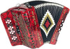 SofiaMari NSM-3412 34-Button 12 Bass Accordion EAD Red