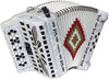 SofiaMari NSM-3412 34-Button 12 Bass Accordion EAD White