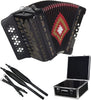 SofiaMari NSM-3412 34-Button 12 Bass Accordion FBE Black