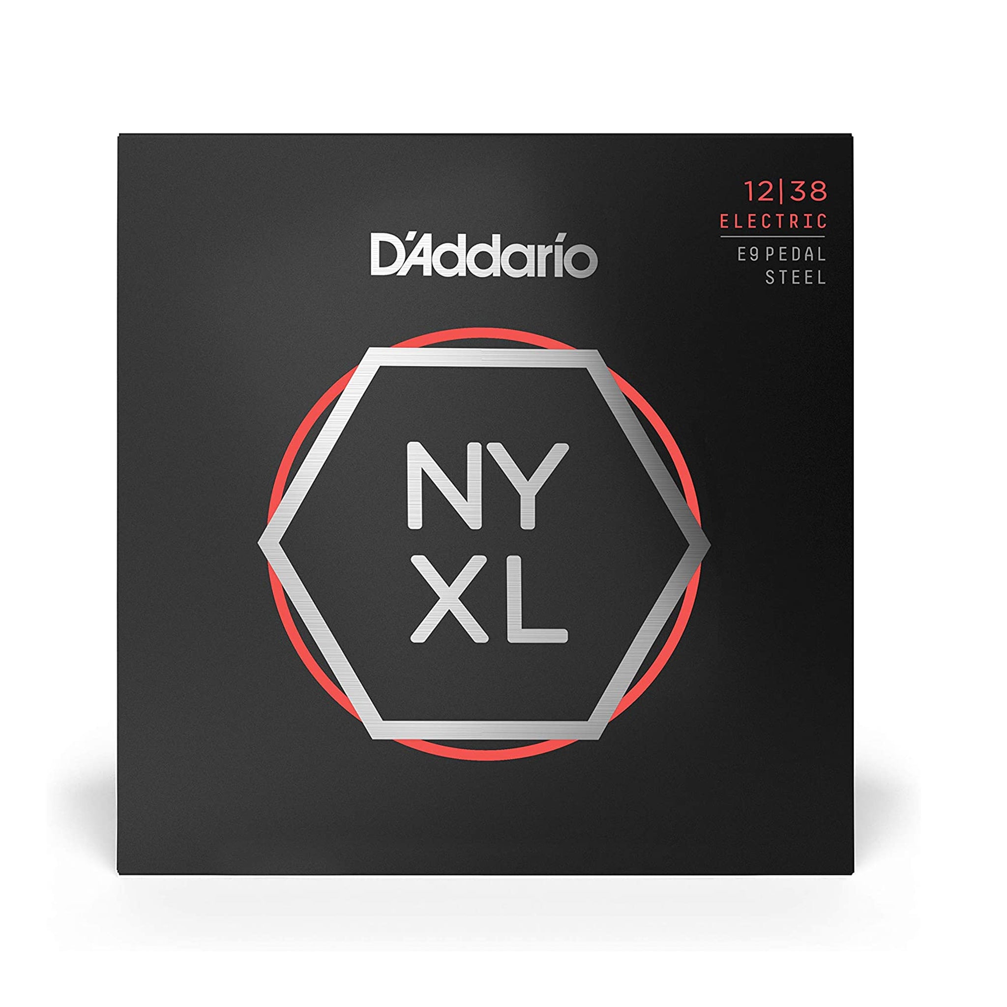 D'Addario NYXL1238PS Nickel Wound E9 Pedal Steel Guitar Strings, Custom Light