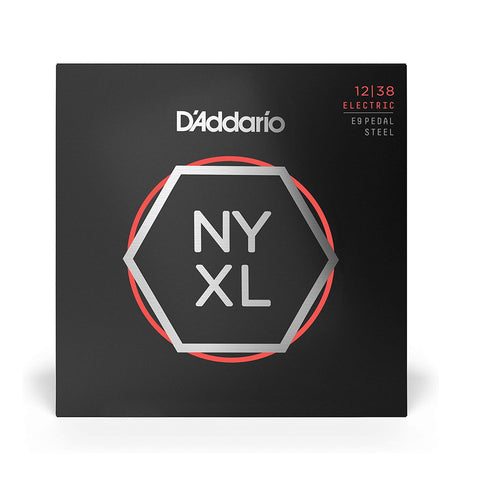 D'Addario NYXL1238PS Nickel Wound E9 Pedal Steel Guitar Strings, Custom Light