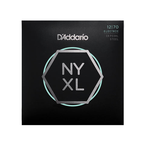 D'Addario NYXL1270PS Nickel Wound C6 Pedal Steel Guitar Strings, Regular, 12-70