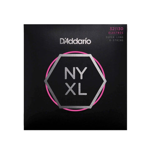 D'Addario NYXL32130 Bass Guitar Strings Regular Light 6-String 32-130 Long Scale