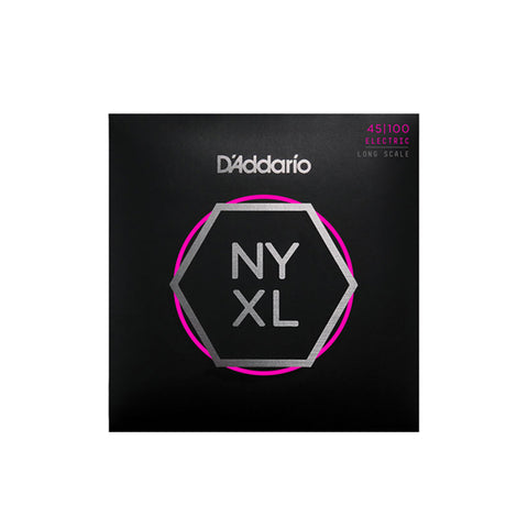 D'Addario NYXL45100SL Bass Guitar Strings, Regular Light 45-100 Super Long Scale