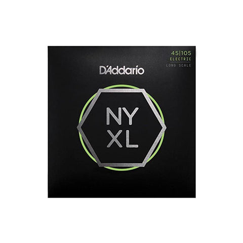 D'Addario NYXL45105 Bass Guitar Strings, Light Top Med Bottom 45-105 Long Scale