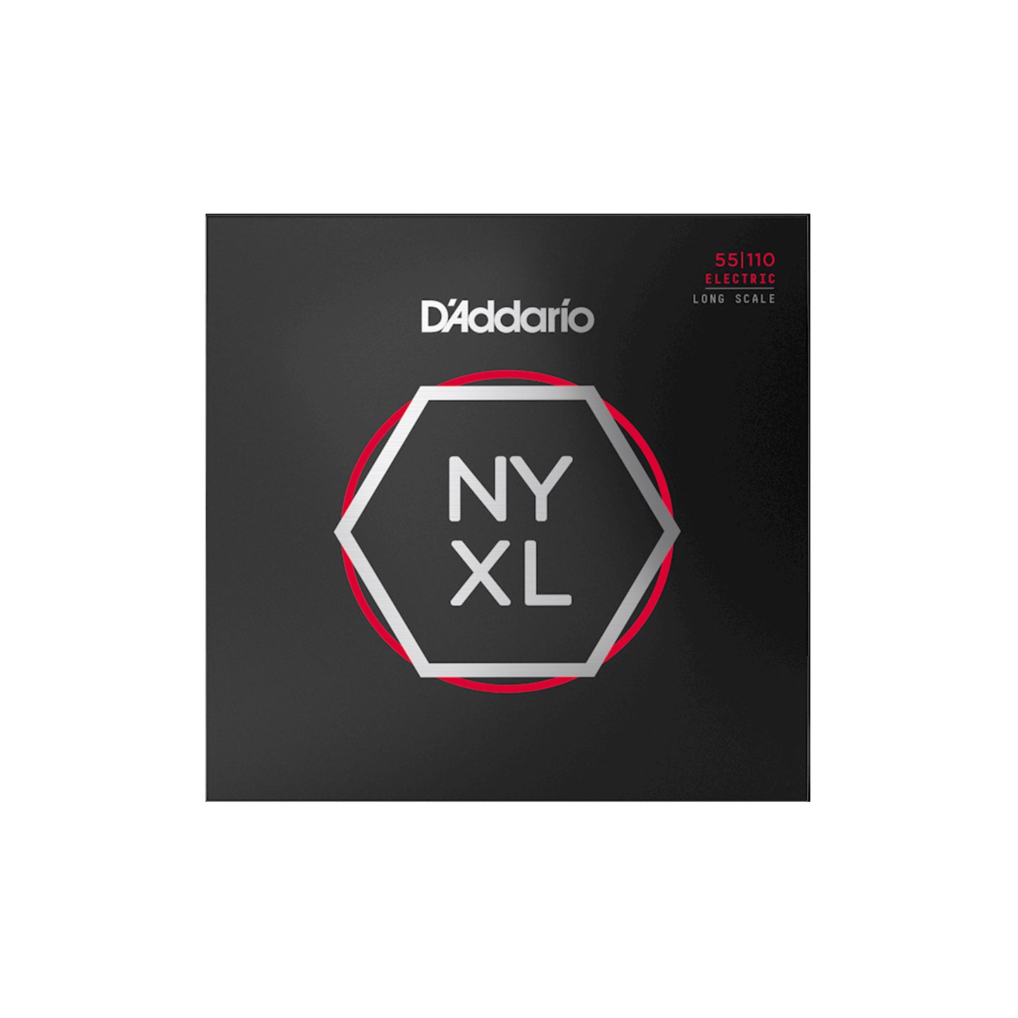 D'Addario NYXL55110 Nickel Wound Bass Guitar Strings, Heavy 55-110, Long