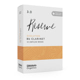 D'Addario Organic Reserve Evolution Bb Clarinet Reeds, Strength 3.0, 10-pack