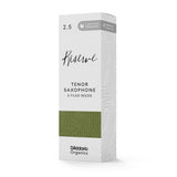 D'Addario Organic Reserve Tenor Saxophone Reeds, Strength 2.5, 5-pack