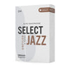 D'Addario Organic Select Jazz Unfiled Alto Sax Reeds, Strength 3 Medium, 10-pack