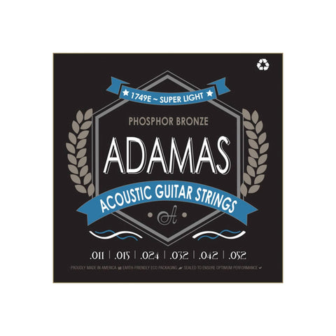 Adamas Acoustic Guitar Strings Super Light .011-.052