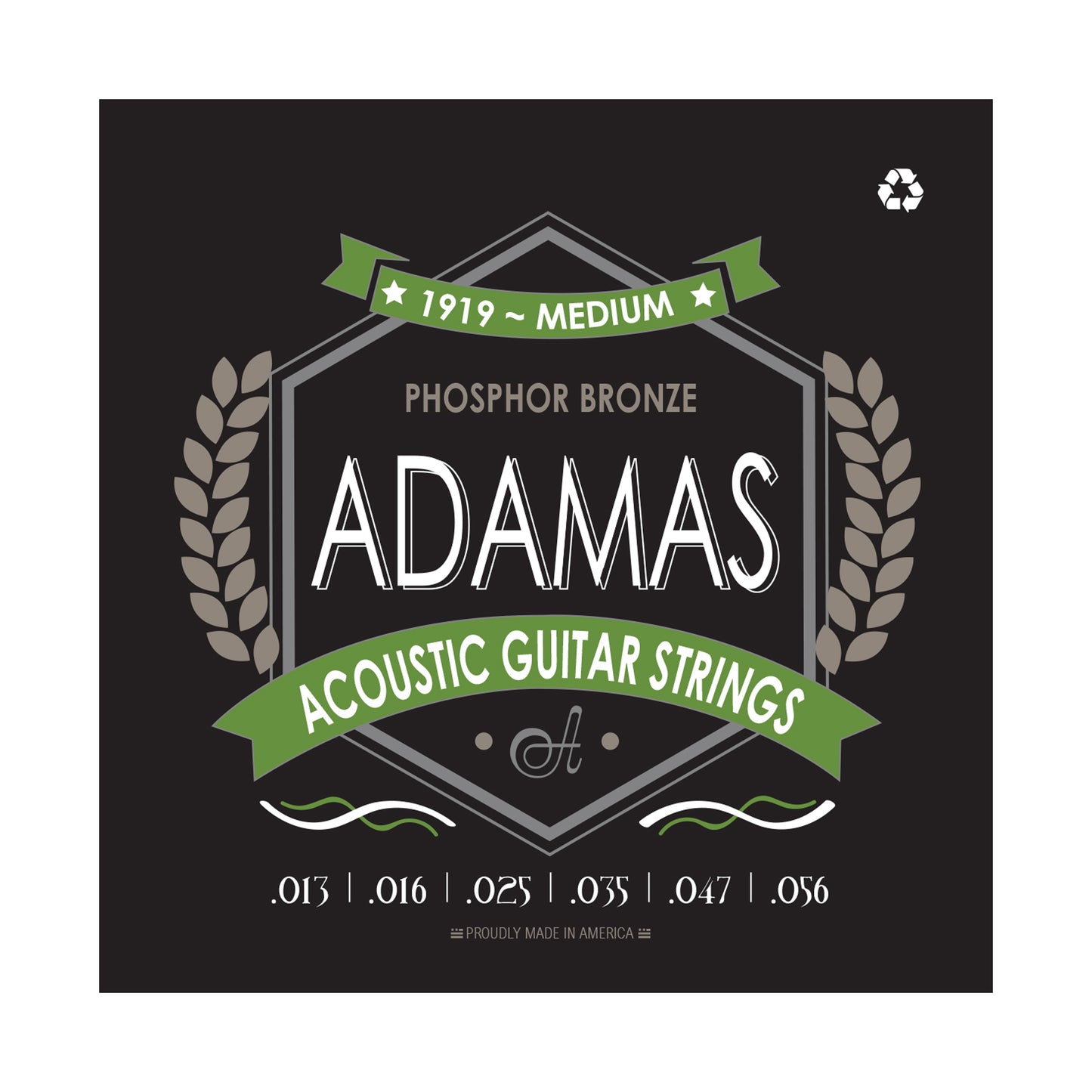 Adamas Acoustic Guitar Strings Medium .013-.056