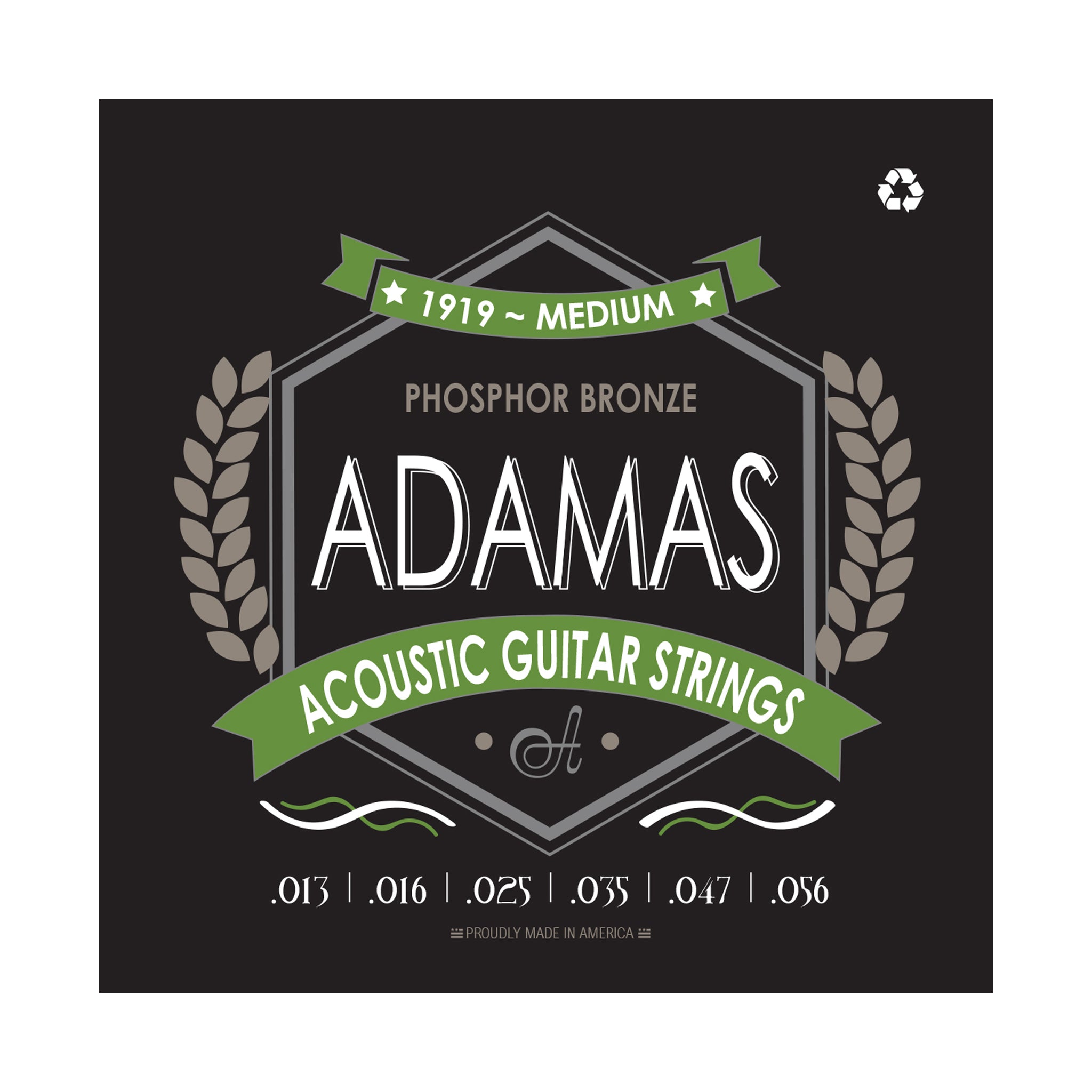 Adamas Acoustic Guitar Strings Medium .013-.056