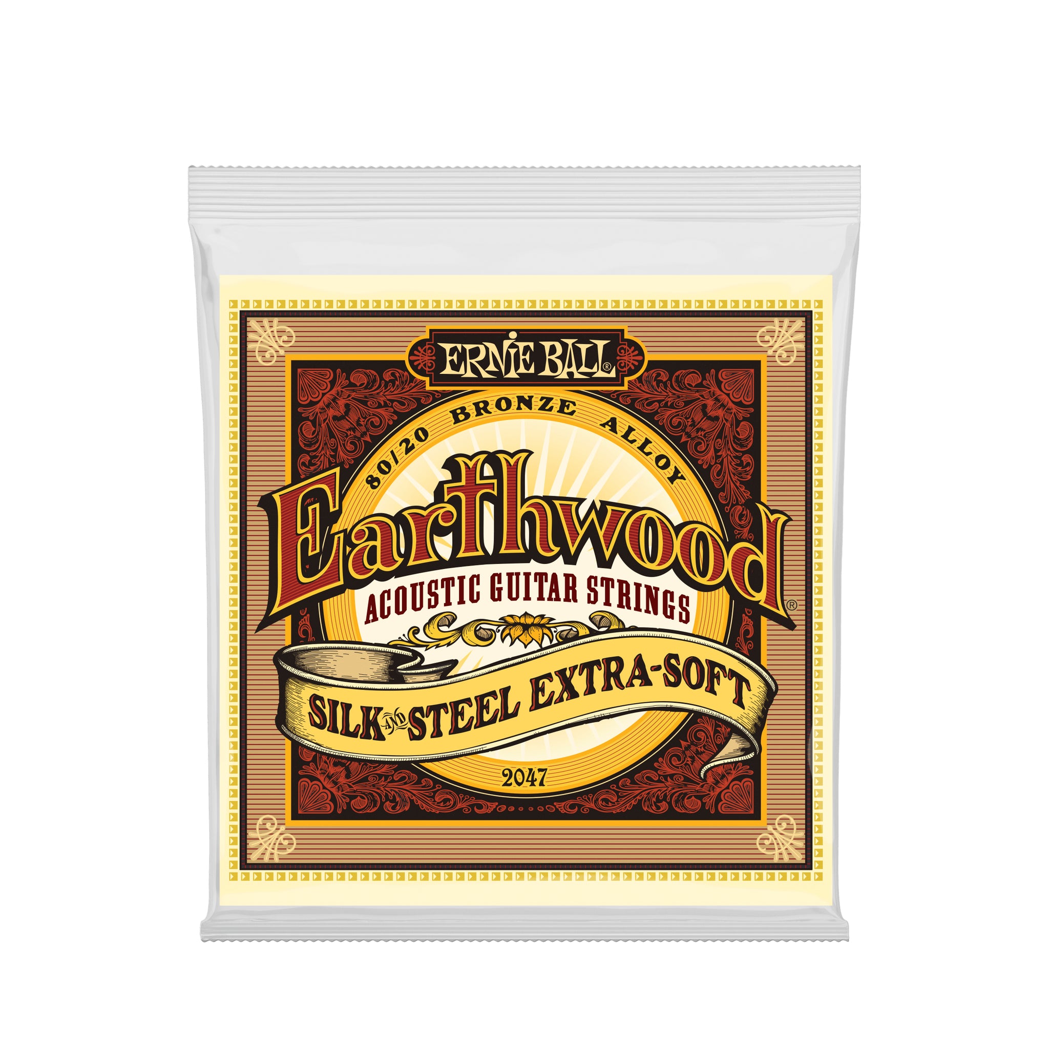 Ernie Ball Earthwood Extra Soft 80/20 Bronze Acoustic Guitar Strings 10-50