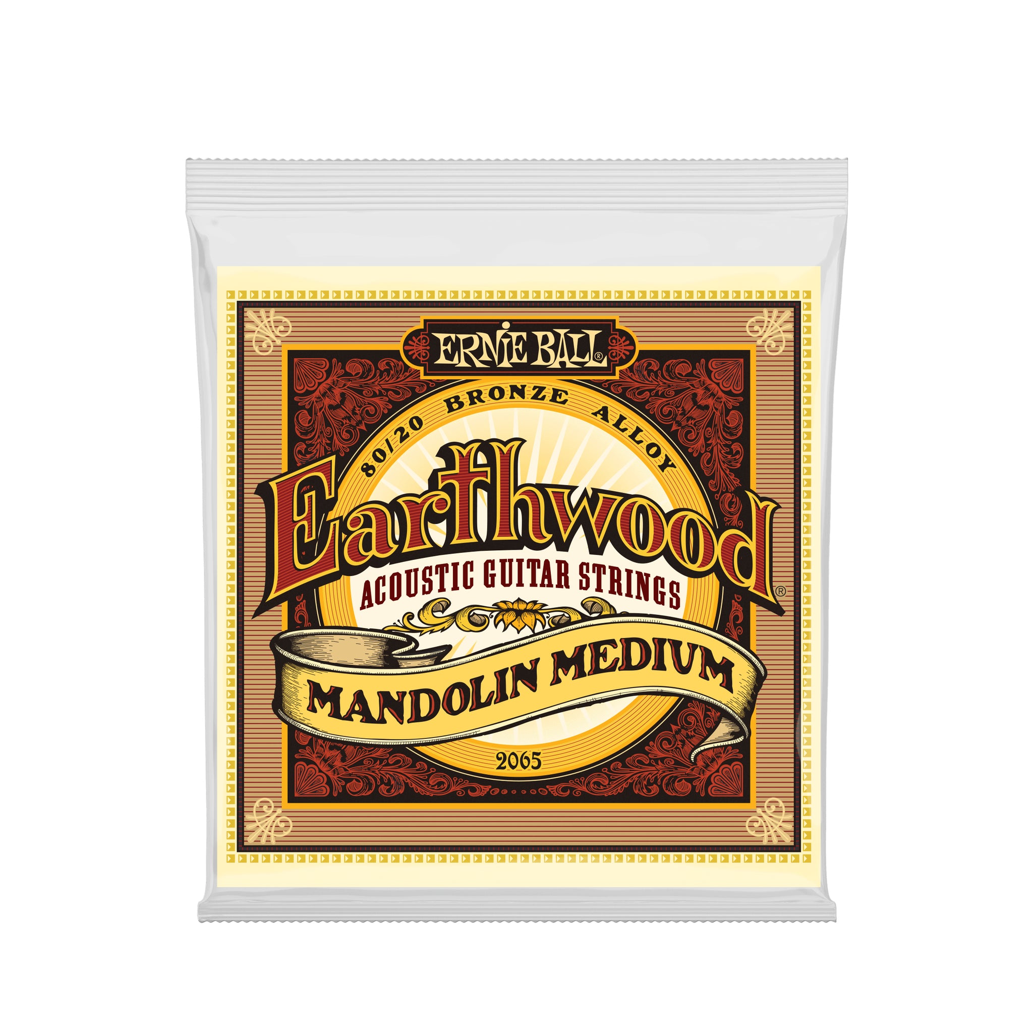 Ernie Ball Earthwood Mandolin Med Loop End 80/20 Bronze Mandolin Strings 10-36