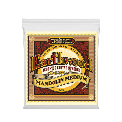 Ernie Ball Earthwood Mandolin Med Loop End 80/20 Bronze Mandolin Strings 10-36