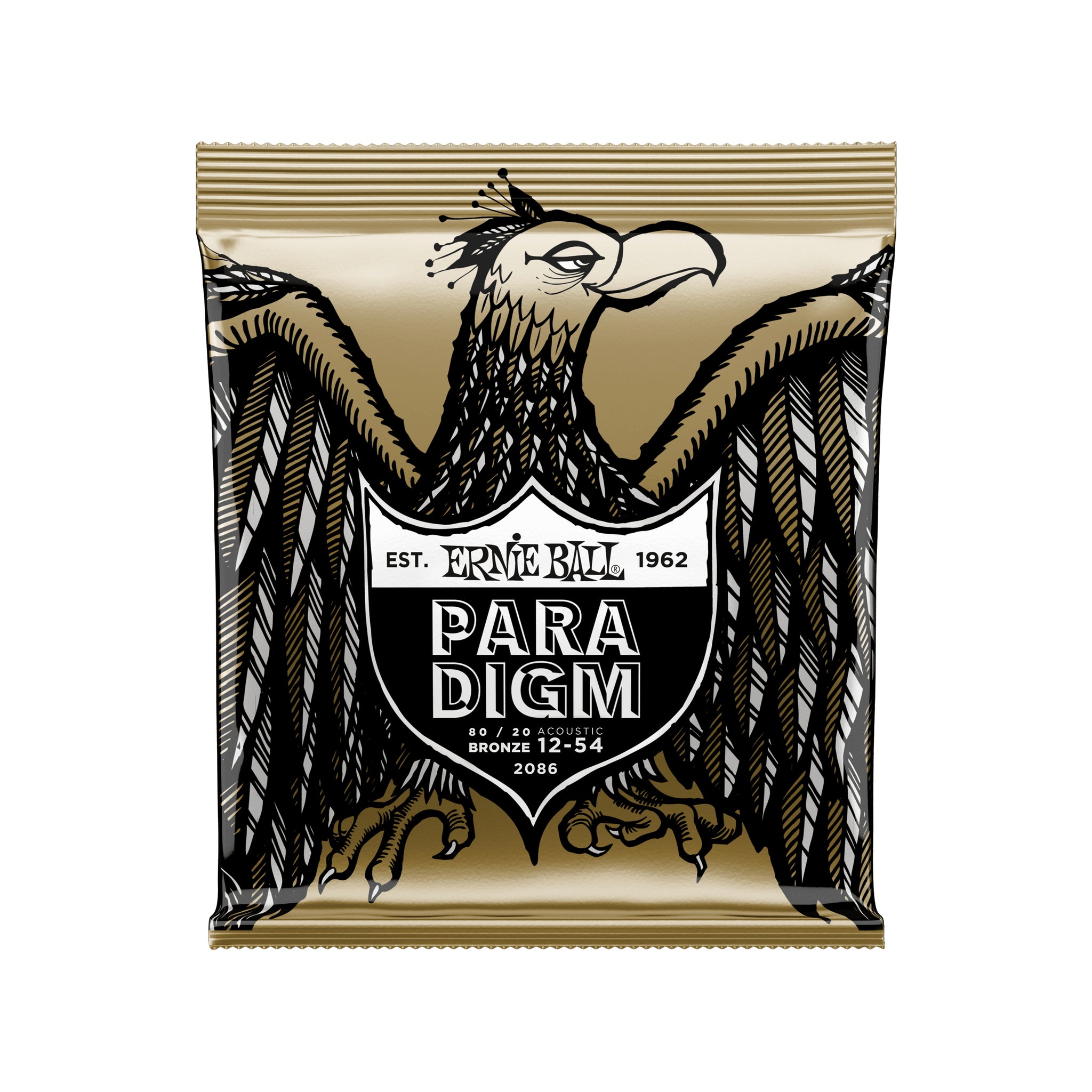 Ernie Ball Paradigm Medium Light 80/20 Bronze Acoustic Guitar Strings - 12-54