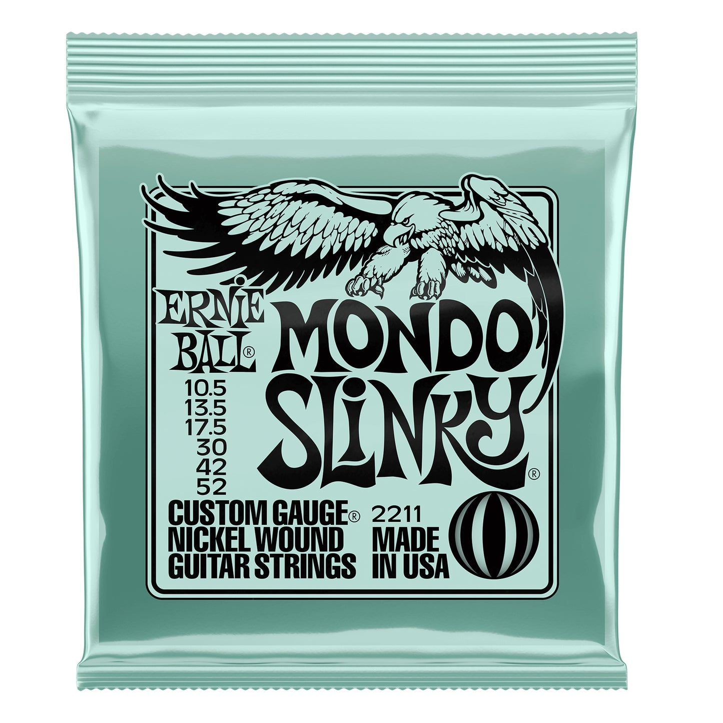 Ernie Ball  Mondo Slinky Nickel Wound Electric Guitar Strings 10.5 - 52 Gauge