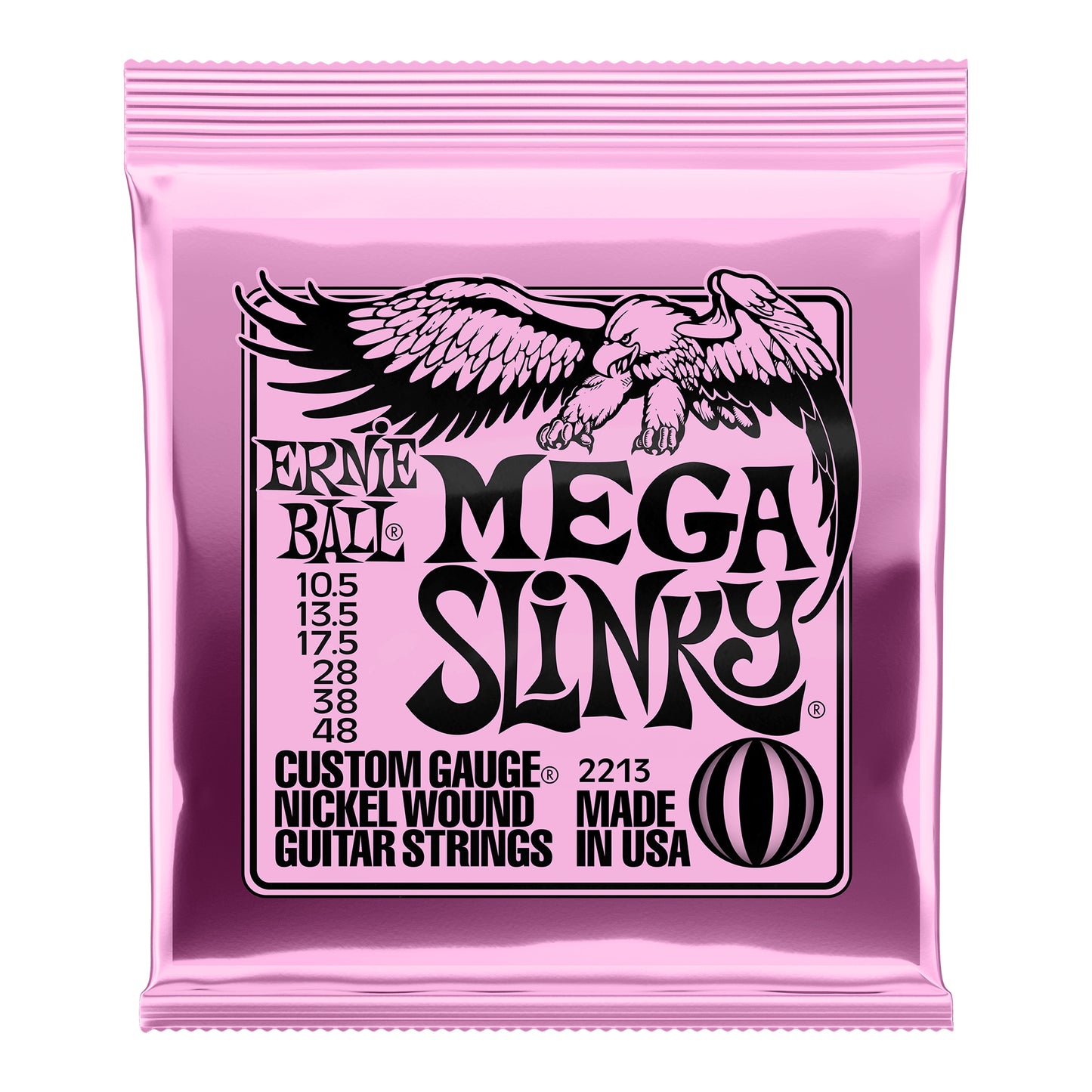 Ernie Ball Mega Slinky Nickel Wound Electric Guitar Strings - 10.5-48 Gauge