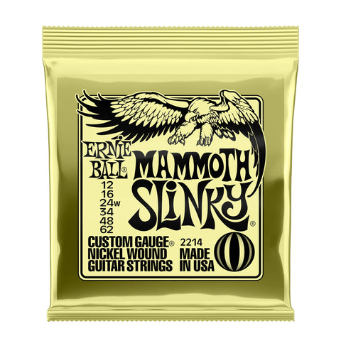 Ernie Ball Mammoth Slinky Nickel Wound Electric Guitar Strings 12-62 wound G