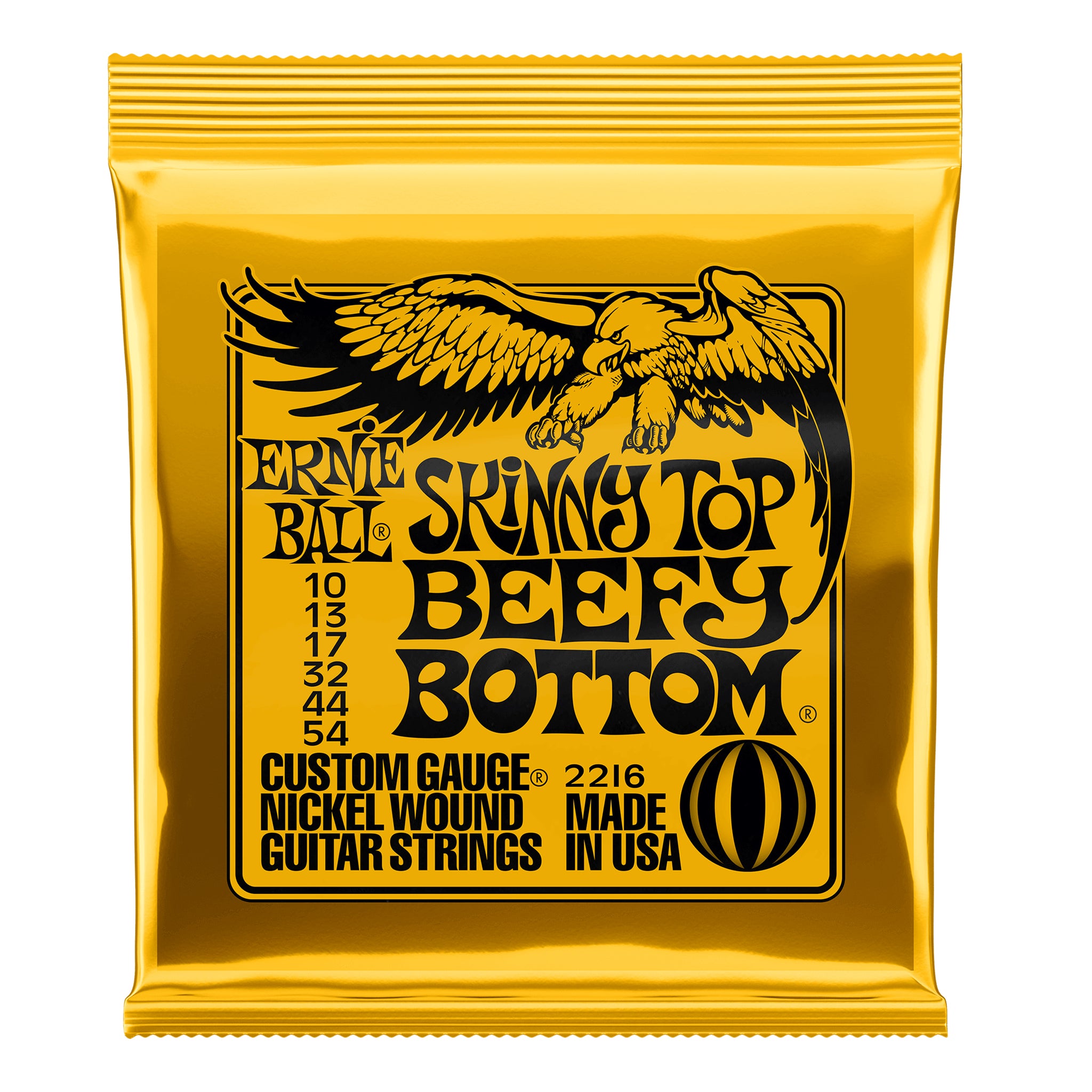 Ernie Ball Skinny Top Beefy Bottom Slinky Nickel Electric Guitar Strings 10-54
