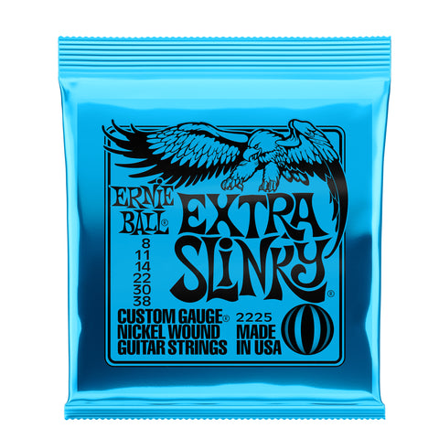 Ernie Ball Extra Slinky Nickel Wound Electric Guitar Strings - 8-38 Gauge