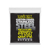 Ernie Ball Regular Slinky Stainless Steel Wound Electric Guitar Strings - 10-46