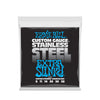 Ernie Ball Extra Slinky Stainless Steel Wound Electric Guitar Strings 8-38 Gauge