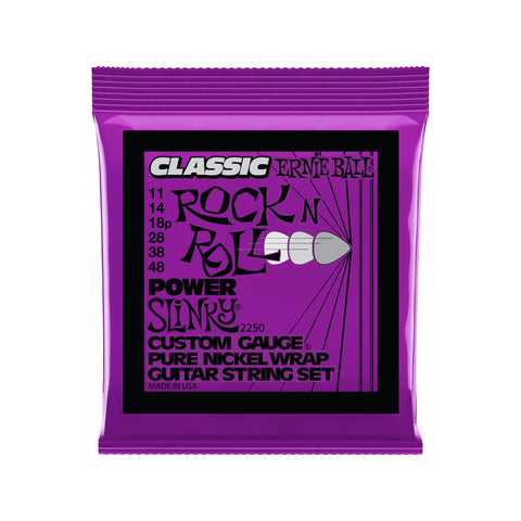 Ernie Ball Power Slinky Classic Pure Nickel Wrap Electric Guitar Strings 11-48