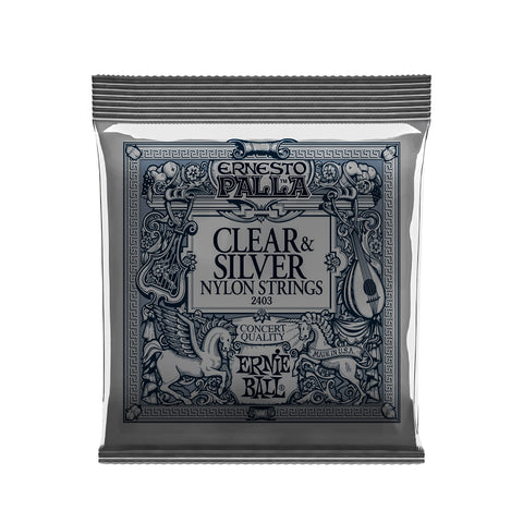 Ernie Ball Ernesto Palla Clear & Silver Nylon Classical Guitar Strings