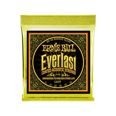 Ernie Ball Everlast Light Coated 80/20 Bronze Acoustic Guitar Strings - 11-52