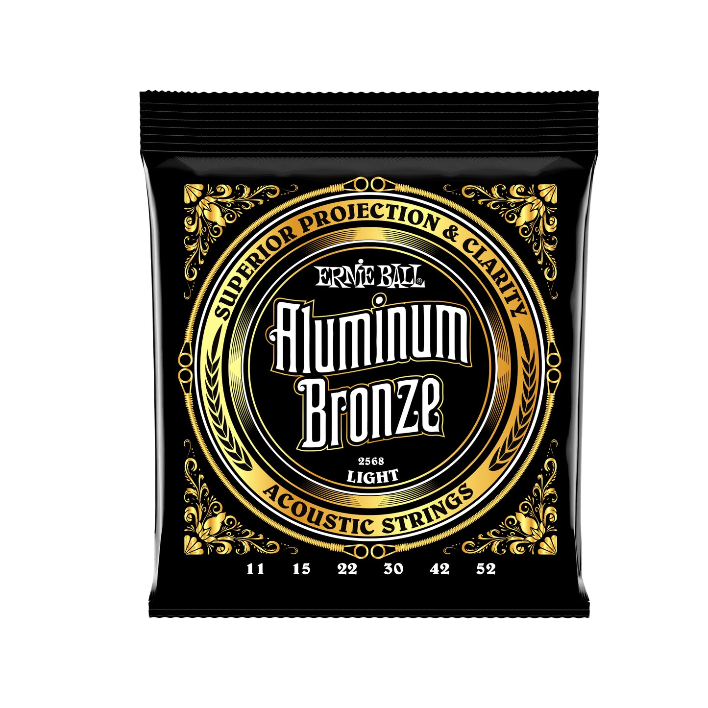 Ernie Ball Light Aluminum Bronze Acoustic Guitar Strings - 11-52 Gauge