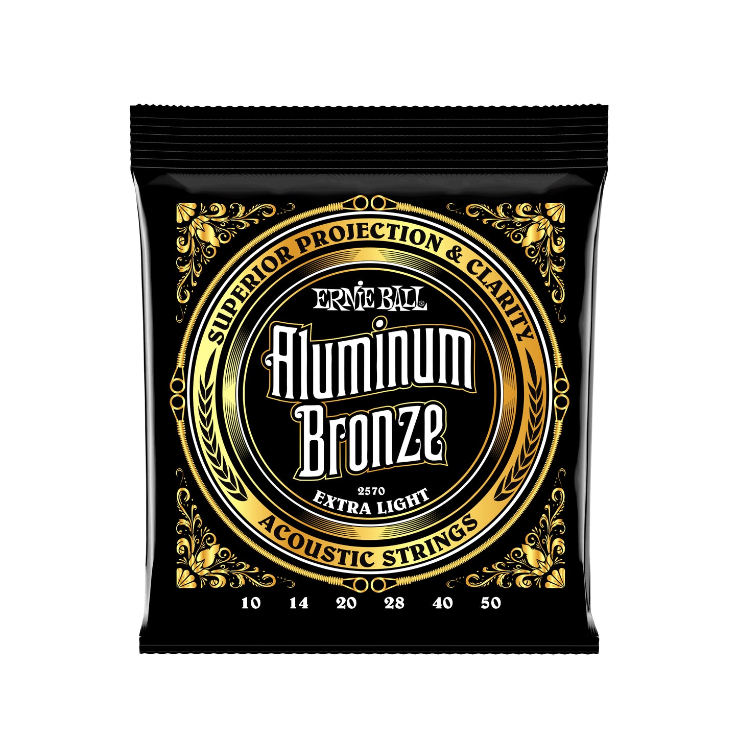 Ernie Ball Extra Light Aluminum Bronze Acoustic Guitar Strings - 10-50 Gauge