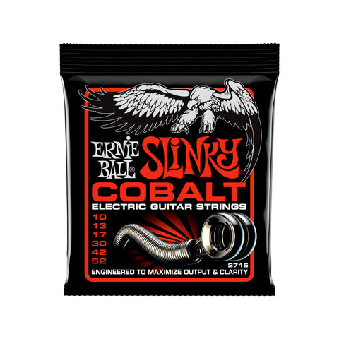 Ernie Ball Skinny Top Heavy Bottom Slinky Cobalt Electric Guitar Strings 10-52