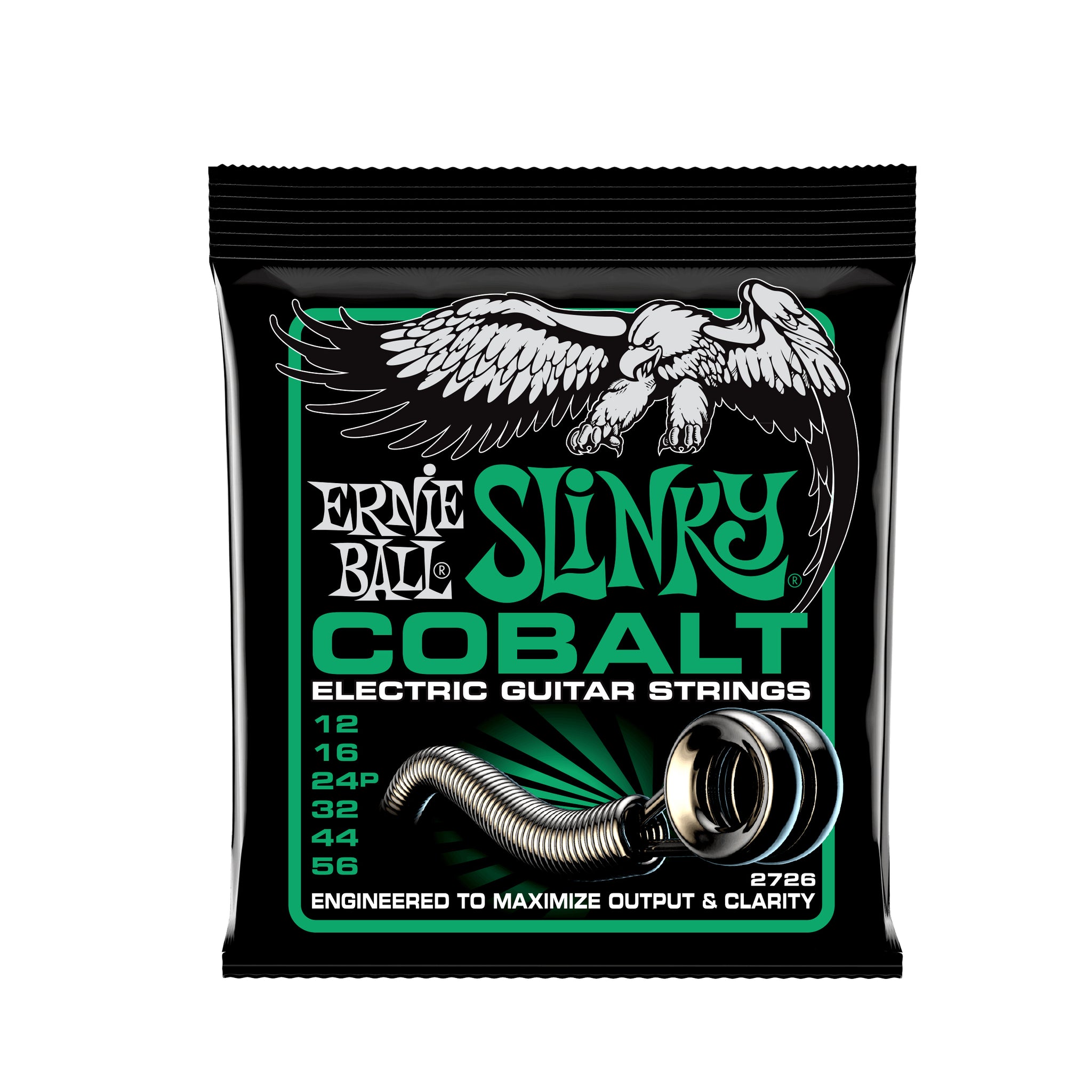 Ernie Ball Not Even Slinky Cobalt Electric Guitar Strings - 12-56 Gauge