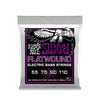 Ernie Ball Power Slinky Flatwound Electric Bass Strings - 55-110 Gauge