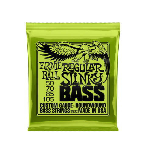 Ernie Ball Regular Slinky Nickel Wound Electric Bass Strings - 50-105 Gauge