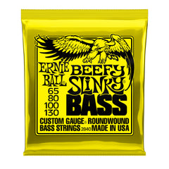 Ernie Ball Beefy Slinky Nickel Wound Electric Bass Guitar Strings - 65-130 Gauge