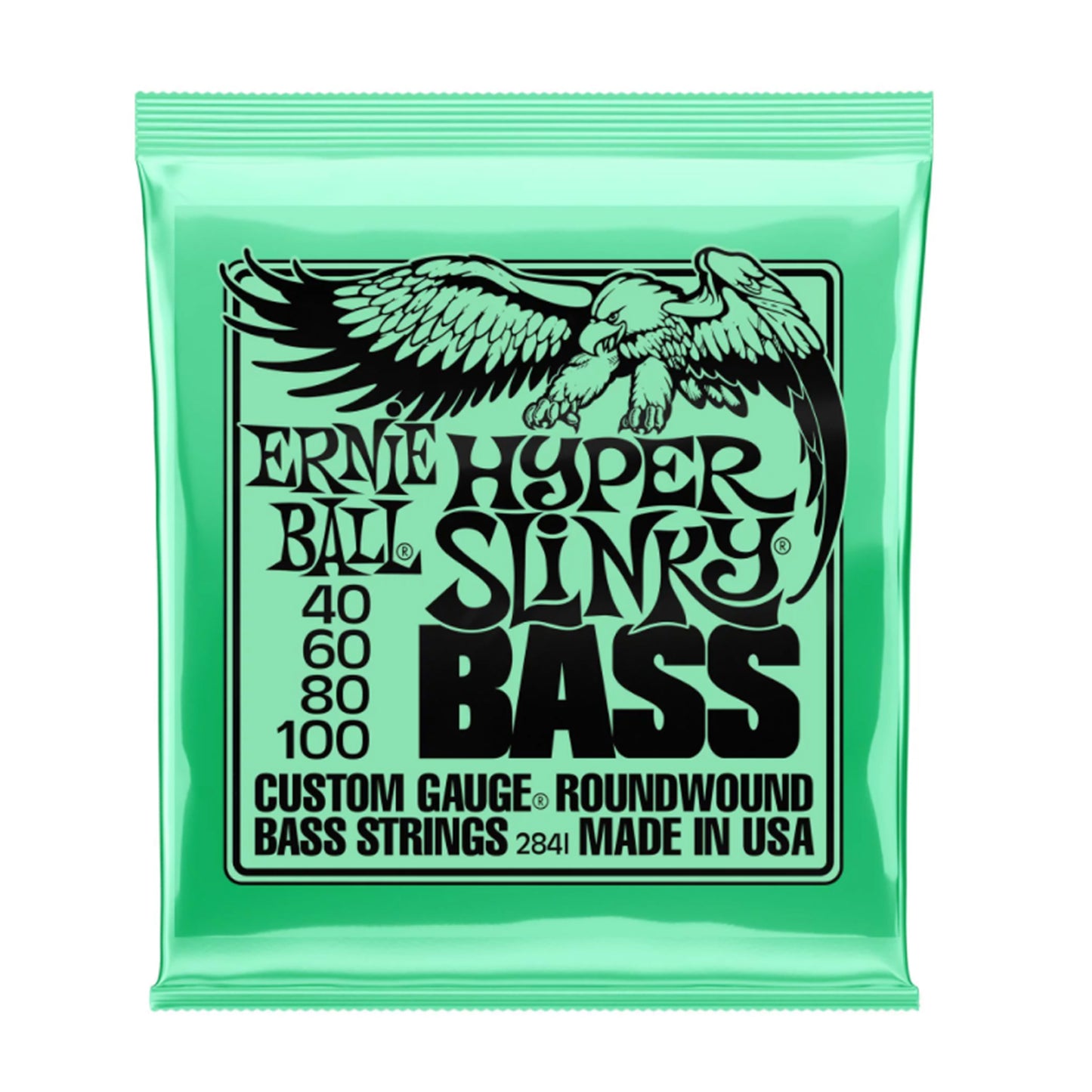 Ernie Ball Hyper Slinky Bass Nickel Wound Electric Bass Strings 40 - 100 Gauge