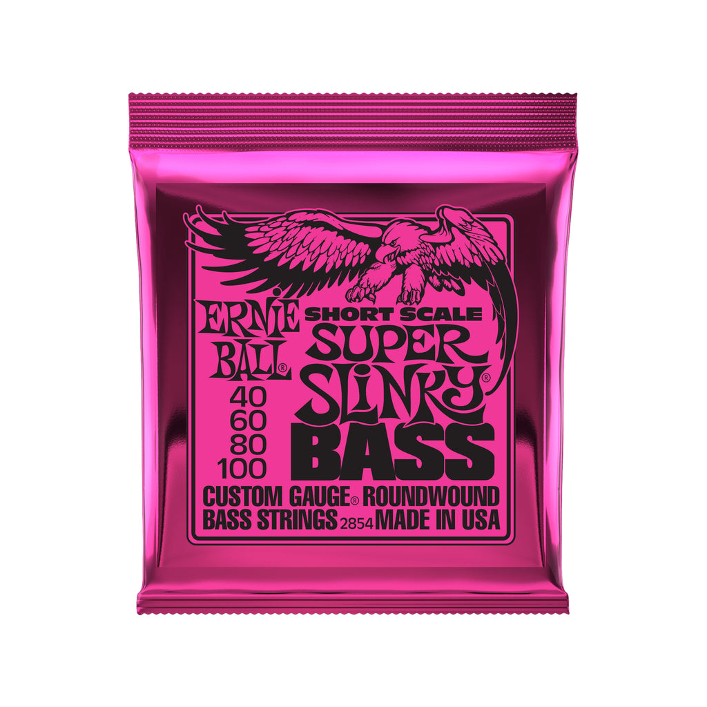 Ernie Ball Super Slinky Nickel Wound Short Scale Bass Strings - 45-100 Gauge