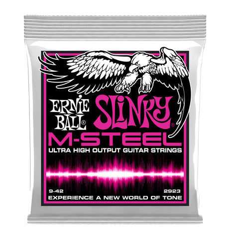 Ernie Ball Super Slinky M-Steel Electric Guitar Strings - 9-42 Gauge
