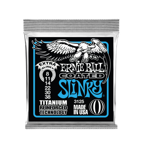 Ernie Ball Extra Slinky Coated Titanium RPS Electric Guitar Strings - 8-38 Gauge