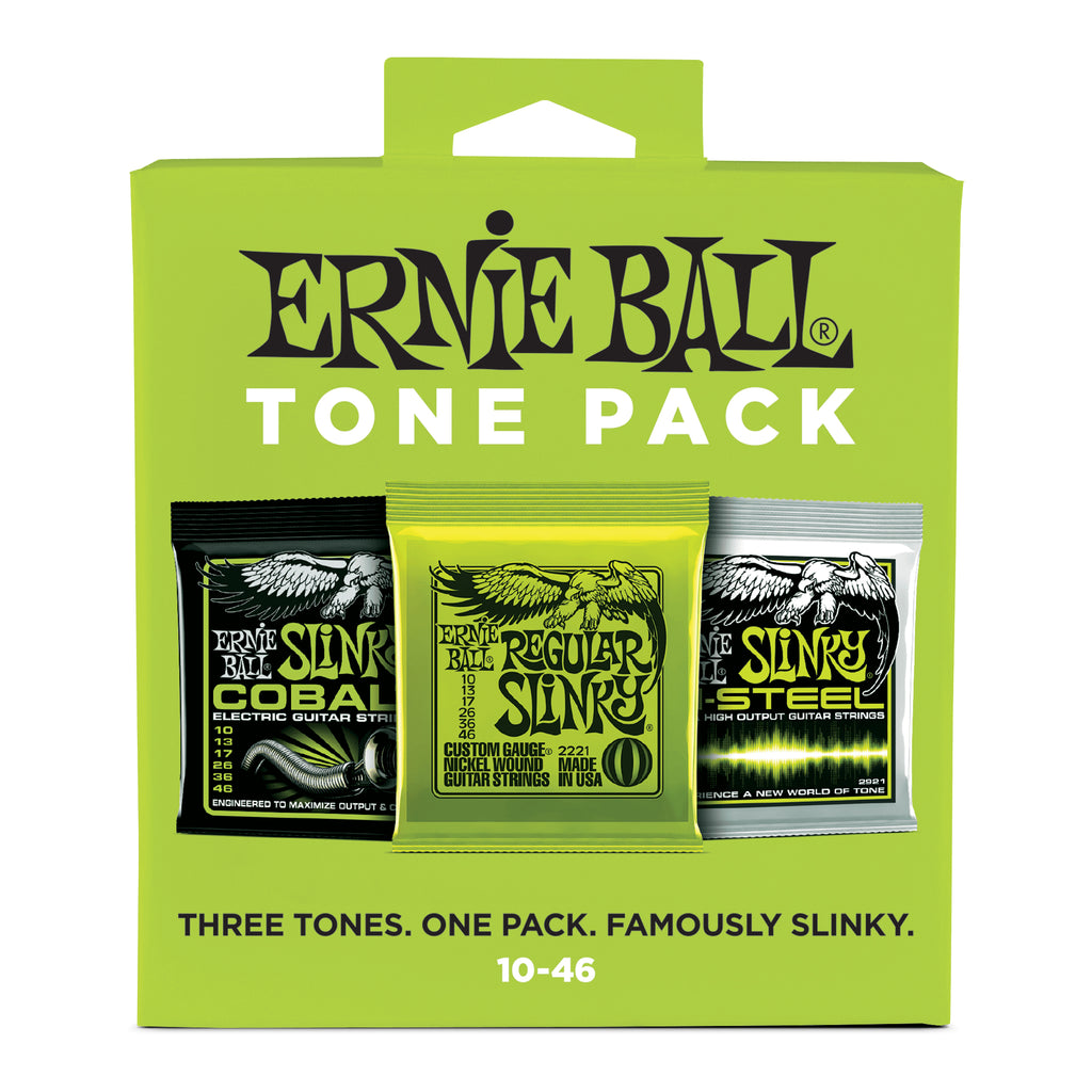 Ernie Ball Regular Slinky Electric Guitar Strings Tone Pack - 10-46 Gauge